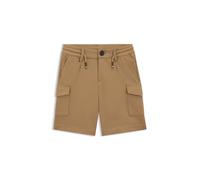 BOSS Short cargo en tissu stretch avec taille à cordon de serrage pour enfant - Style J50681/84914A, J50681 Marron 114
