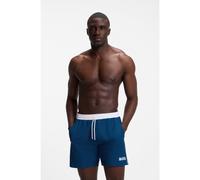 BOSS Short de bain à logo contrastant et liseré - Style Starfish, 50514429 Bleu S