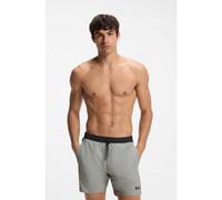 BOSS Short de bain à logo contrastant et liseré - Style Starfish, 50514429 Gris chiné 5XL