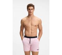 BOSS Short de bain à logo contrastant et liseré - Style Starfish, 50514429 Rose 4XL