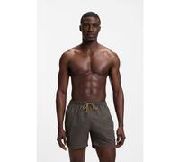 BOSS Short de bain à micro-imprimé et badge logoté - Style Vibe, 50518968 Noir L