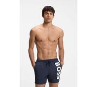 BOSS Short de bain à séchage rapide avec logo imprimé - Style Octopus, 50514502 Bleu foncé XS
