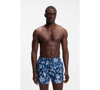 BOSS Short de bain avec imprimé intégral - Style Piranha, 50508844 Bleu à motif L