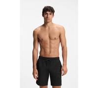 BOSS Short de bain avec logo brodé en 3D - Style Whale, 50469329 Noir M