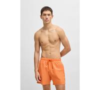 BOSS Short de bain avec rayures emblématiques et logo - Style Iconic, 50491594 Orange M