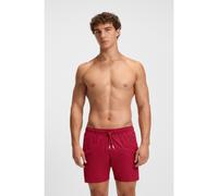 BOSS Short de bain avec rayures emblématiques et logo - Style Iconic, 50491594 Rouge XXL