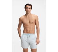 BOSS Short de bain en seersucker stretch à séchage rapide - Style Relax_Trunk, 50561184 bleu clair M