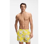 BOSS Short de bain en tissu à séchage rapide avec imprimé intégral - Style Discus, 50544499 Jaune S