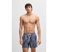 BOSS Short de bain imprimé avec logo - Style Discus, 50544499 Bleu foncé L