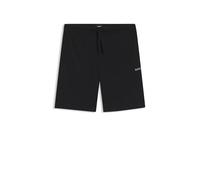Hugo Boss Short de pyjama Homme Waffle Shorts coton mélangé logo brodé Noir XXL