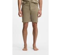 BOSS Short de pyjama en coton mélangé avec logo brodé - Style Waffle Shorts, 50535884 Brun chiné L