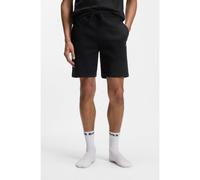 BOSS Short de pyjama en coton mélangé avec logo brodé - Style Waffle Shorts, 50535884 Noir S