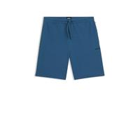 BOSS Short de pyjama en coton mélangé avec logo brodé - Style Waffle Shorts, 50535884 Bleu XL