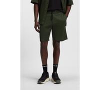 BOSS Short en jersey de coton à la structure mesh - Style B_Mesh_Heritage_SH, 50539208 Vert S