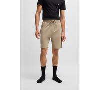 BOSS Short en molleton de coton avec logo imprimé - Style Authentic Shorts, 50535837 Beige clair S