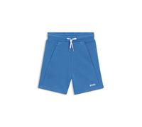 BOSS Short en polaire de coton mélangé à logo imprimé pour enfant - Style J51993/84B10A, J51993 Bleu 150