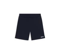 BOSS Short en polaire de coton mélangé à logo imprimé pour enfant - Style J52086/21C18M, J52086 Bleu foncé 81
