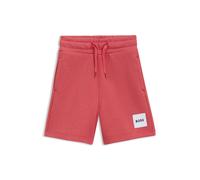 BOSS Short enfant en polaire avec étiquette logo - Style J52928/73K04A, J52928 Rouge 150
