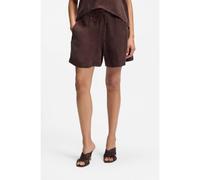 BOSS Short Regular Fit en toile avec taille à cordon de serrage - Style Tomica, 50568332 Marron foncé 46