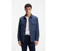 BOSS Short Relaxed en twill de coton stretch - Style C-Carper-OS-253F, 50556940 Bleu 44