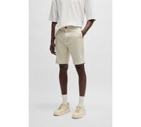 BOSS Short Slim en twill de coton stretch - Style Chino-slim-Shorts, 50536723 Beige clair 36