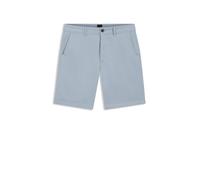 BOSS Short Slim en twill de coton stretch - Style Chino-slim-Shorts, 50536723 bleu clair 36