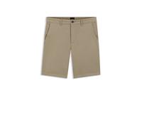 BOSS Short Slim en twill de coton stretch - Style Chino-slim-Shorts, 50536723 Brun chiné 36