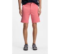 BOSS Short Slim en twill de coton stretch - Style Chino-slim-Shorts, 50536723 Rouge clair 38