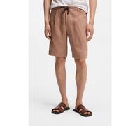 BOSS Short Tapered en lin à chevrons - Style L-PeetL-PL-RDS-S-252, 50560594 Marron 54