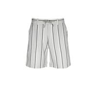 BOSS Short à rayures en lin et coton mélangé - Style Chino_ST_Shorts_2, 50561129 Beige clair 36