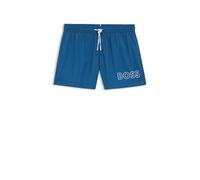 BOSS Shorts de bain avec logo imprimé en contour - Style Mooneye, 50469280 Bleu S