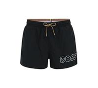 BOSS Shorts de bain 'Mooneye' noir / blanc, Taille L