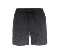 BOSS Short de bain à badge logoté et imprimé monogramme effet dégradé - Style Vale_Trunk, 50534343 Gris sombre M