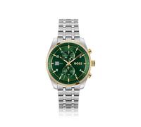 BOSS SKYTRAVELLER Montre chronographe bicolore à cadran vert - Style SKYTRAVELLER, HB1514195 Argent pcs.