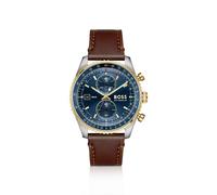 BOSS Skytraveller Pro montre à cadran bleu dotée d'un verre saphir - Style SKYTRAVELLER, 58858224 Marron pcs.