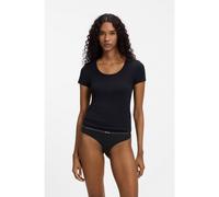 BOSS Slip en coton stretch - Style 3P THONG, 50510030 Blanc / Noir XS
