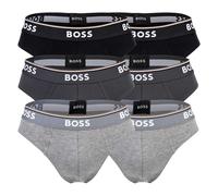 BOSS Slip gris / gris foncé / blanc, Taille M