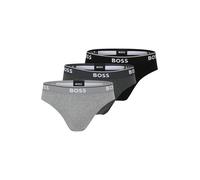 BOSS Brief 3P CO/EL Slips, Open Grey61, M (Lot de 3) Homme