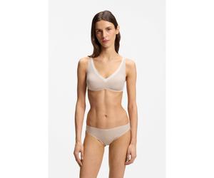 BOSS Slip taille basse en microfibre avec bordures en contraste - Style HIPSTER_B.MIRAGE, 50556256 Beige clair XL