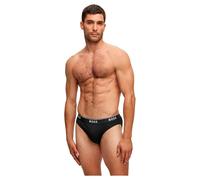 Hugo Boss Slip Brief 3P – Coton/Élasthanne, Assortis Blanc/Gris/Noir – M (lot de 3)