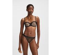 BOSS Soutien-gorge balconnet à motifs œillets - Style UW BALCONY EYELET, 50540427 Noir 85D