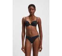BOSS Soutien-gorge push-up en microfibre à empiècements en dentelle - Style PUSH UP_B.PURE, 50545346 Noir 95D
