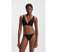 BOSS Soutien-gorge triangle en dentelle monogrammée avec garniture métallique - Style TRIANGLE B LACE, 50520390 Noir 105D