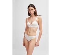 BOSS Soutien-gorge triangle en jersey stretch avec bretelles logotées - Style TRIANGLE PADDED CI, 50502739 Blanc XXL