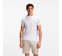 Boss - T-shirt ajusté en tissu stretch quadri-extensible - Homme - Tops - Blanc - Taille: XL