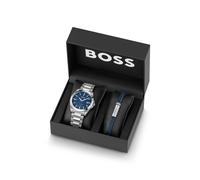 BOSS Strike coffret cadeau avec montre et bracelet - Style STRIKE GIFTSET, 58858268 Couleur argentée pcs.