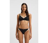 BOSS String deux tons en jersey stretch - Style THONG_B.MIRAGE, 50556244 Noir S