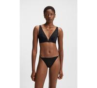 BOSS String en dentelle à motif monogramme et logo - Style STRING B LACE, 50520383 Noir L