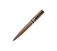 BOSS Stylo à bille brossé coloris camel avec bague à rayures - Style Ballpoint pen Arche Brushed Ring Camel, 58837086 Couleur dorée pcs.
