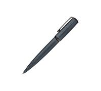 BOSS Stylo à bille en aluminium gris à gravure effet treillis - Style Ballpoint pen Arche Pattern Grey, 58837088 Anthracite / Bleu foncé pcs.
